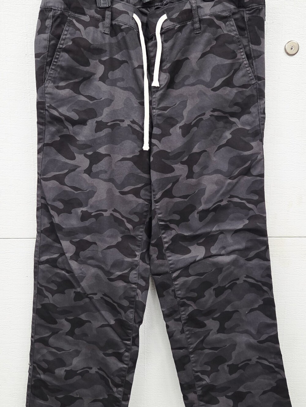 Torrid 0 Wide Leg pull on elastic back Camo Pants - Black - Picture 3 of 6
